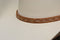 1/2" Hand Braided 5 Strand Horsehair Hatband Double Tassels - Sorrel/White