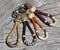 Beautiful Braided Leather & Rawhide Mini Bosal Key Ring Chain *** Great Gift ***