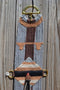 100% Mohair Vaquero Style Girth/Cinch w/Shu-Fly - Grey/Brown/Tan - 30"