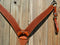 Reinsman Heavy Duty 2" Double Ply Leather Breast Collar with Hand Carved with Spider Tooling.  