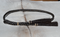 3/8" Braided Horsehair Hatband Double Side Tassel - Black/White