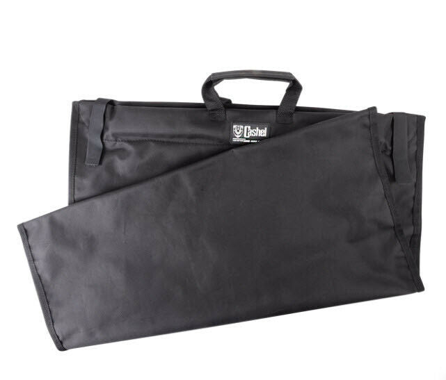 Keep your clothing hay-free with this light hay carrier made of tough nylon.  Carry up to four flakes of hay with one hand. Plastic rods at the top help with balance.  Doubles as a firewood carrier.   