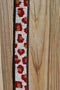 Close Up View of the beading. Cashel Breast Collar Wither Strap Beaded - Brown Cheetah