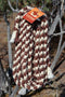 1/2" Braided Mohair Mecate Reins - 4 Strand x 24' -  Brown/Natural