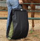 Keep your clothing hay-free with this light hay carrier made of tough nylon.  Carry up to four flakes of hay with one hand. Plastic rods at the top help with balance.  Doubles as a firewood carrier.   