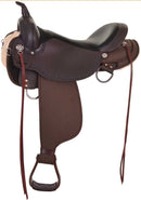 17" Circle Y High Horse Daisetta Trail Saddle - Walnut - Wide Bars