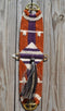 100% Mohair Vaquero Style Girth/Cinch w/Shu-Fly - Brown/Aubergine/Natural - 28"