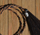Natural Twisted Horse Hair Stampede String Cotter Pins - Brown/Black