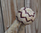 Jose Ortiz 5/8"  12 Plait Natural Rawhide w/Latigo Details Bosal - Round Knot