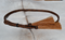 3/8" Braided Horsehair Hatband Double Side Tassel - Chestnut/Black