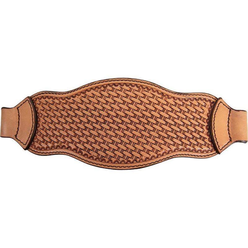 Cashel Flat Braid Mule Tape Bronc Halter - Basket Weave Tooling