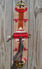 100% Mohair Vaquero Style Girth/Cinch w/Shu-Fly -Tan, Rusty Brown, Red, Dk Red