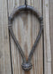 Jose Ortiz 5/8" Dark Brown Rawhide Bosal Black Details Nose & Round Knot - 18 P