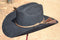 3/8" Braided Horsehair Hatband Double Side Tassel - Chestnut/Black