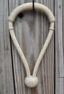 Jose Ortiz 5/8" Natural Rawhide Bosal with Traditional Round Knot - 18 P