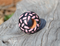 1/2" Braided Leather Checker Western Scarf Slide for Wild Rags - Pink/Black