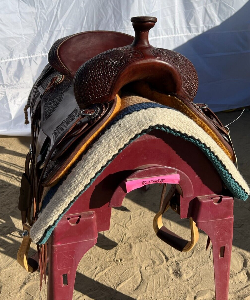 16" HR (Hud Roberts) Signature Series Working Cowhorse Saddle