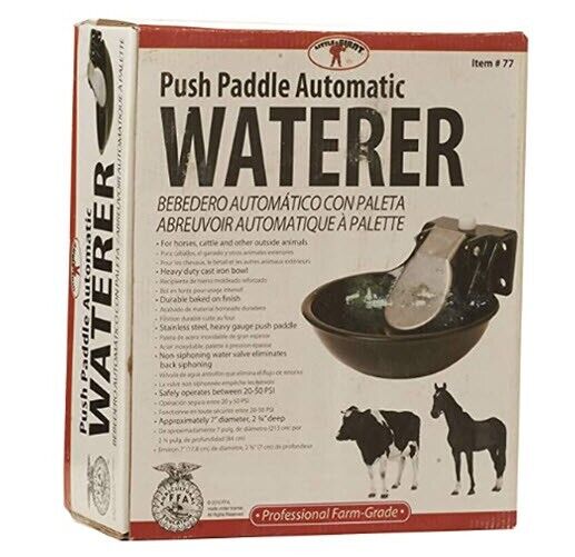 Little Giant Livestock Push-Paddle Automatic Stock Waterer