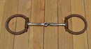 Circle R by Reinsman - Offset Dee 7/16 Brown Iron with SS Mouth with Copper Inlay Snaffle Bit - Stage A  3" Rings, 5" SI Mouth 
