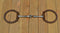 Circle R by Reinsman - Offset Dee 7/16 Brown Iron with SS Mouth with Copper Inlay Snaffle Bit - Stage A  3" Rings, 5" SI Mouth 