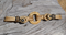 20 Plait Hand Braided Natural Rawhide Bit Hobble (Hobble Style) Black Accents