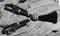 Jose Ortiz Black Harness Natural/Black Rawhide Black Tassel Buckle Curb Strap