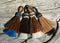 2 1/4" Two Bell Mule Tail Cut Horsehair Single Tassels. Various Colors