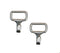 Myler Curb Strap Hooks for cheekpieces with hooks and curb loops. 1 pair.