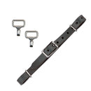 Myler Beta Curb Strap Kit for cheekpieces with hooks and curb loops. Kit includes black beta curb strap and one pair of Stainless Steel curb hooks.