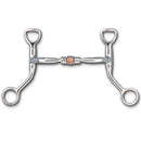 Myler Level 1 - 5" HBT Shank Bit w/5" Sweet Iron Comfort Snaffle with Copper Roller (MB 03) and Copper Inlay Mouth.  This mouthpiece will naturally oxidize, or rust.  Harmless to horses, it has a sweet taste and promotes salivation.