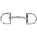 Myler Level 1 - Stainless Steel English 3 3/4 Dee Bit without Hooks Stainless Comfort Snaffle (MB 02) Copper Inlay Mouth.  This mouthpiece will naturally oxidize, or rust.  Harmless to horses, it has a sweet taste and promotes salivation.