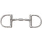 Myler Level 1 - 4 3/4" Stainless Steel English 3" Dee Ring Bit without Hooks Stainless Comfort Snaffle (MB 02) Copper Inlay Mouth.  This mouthpiece will naturally oxidize, or rust.  Harmless to horses, it has a sweet taste and promotes salivation.