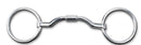 Myler Level 3 - 5" Stainless Steel Loose Ring Low Extra Wide Ported Barrel Bit (MB 33WL)  Copper Inlay Mouth.  This mouthpiece will naturally oxidize, or rust.  Harmless to horses, it has a sweet taste and promotes salivation.
