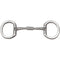 Myler Level 1 - 5" Stainless Steel Eggbutt Bit without Hooks and Stainless Steel Comfort Snaffle Wide Barrel (MB 04) Copper Inlay Mouth.  This mouthpiece will naturally oxidize, or rust.  Harmless to horses, it has a sweet taste and promotes salivation.
