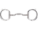 Myler Level 2 - New Style 5" Stainless Steel Eggbutt Bit with Hooks and Stainless Steel Low Port Comfort Snaffle (MB 04) Copper Inlay Mouth.  This mouthpiece will naturally oxidize, or rust.  Harmless to horses, it has a sweet taste and promotes salivation