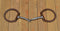 D-Ring Brown Iron Snaffle Bit with Copper Inlay 