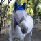 Blue - Say 'Bye' to biting insects! These lightweight and breathable fly boots are made from a durable outer mesh with UV coating. The boots are designed to stay in place with a unique design that combines stiff binding and an ergonomic shape, tapered to fit your horse's legs. 