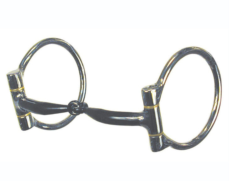 Reinsman Custom Off-Set D-Ring Snaffle Bit Sweet Iron Mouthpiece - 6" Mouth