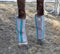 Close Up View Say 'Bye' to biting insects! These lightweight and breathable fly boots are made from a durable outer mesh with UV coating. The boots are designed to stay in place with a unique design that combines stiff binding and an ergonomic shape, tapered to fit your horse's legs. 